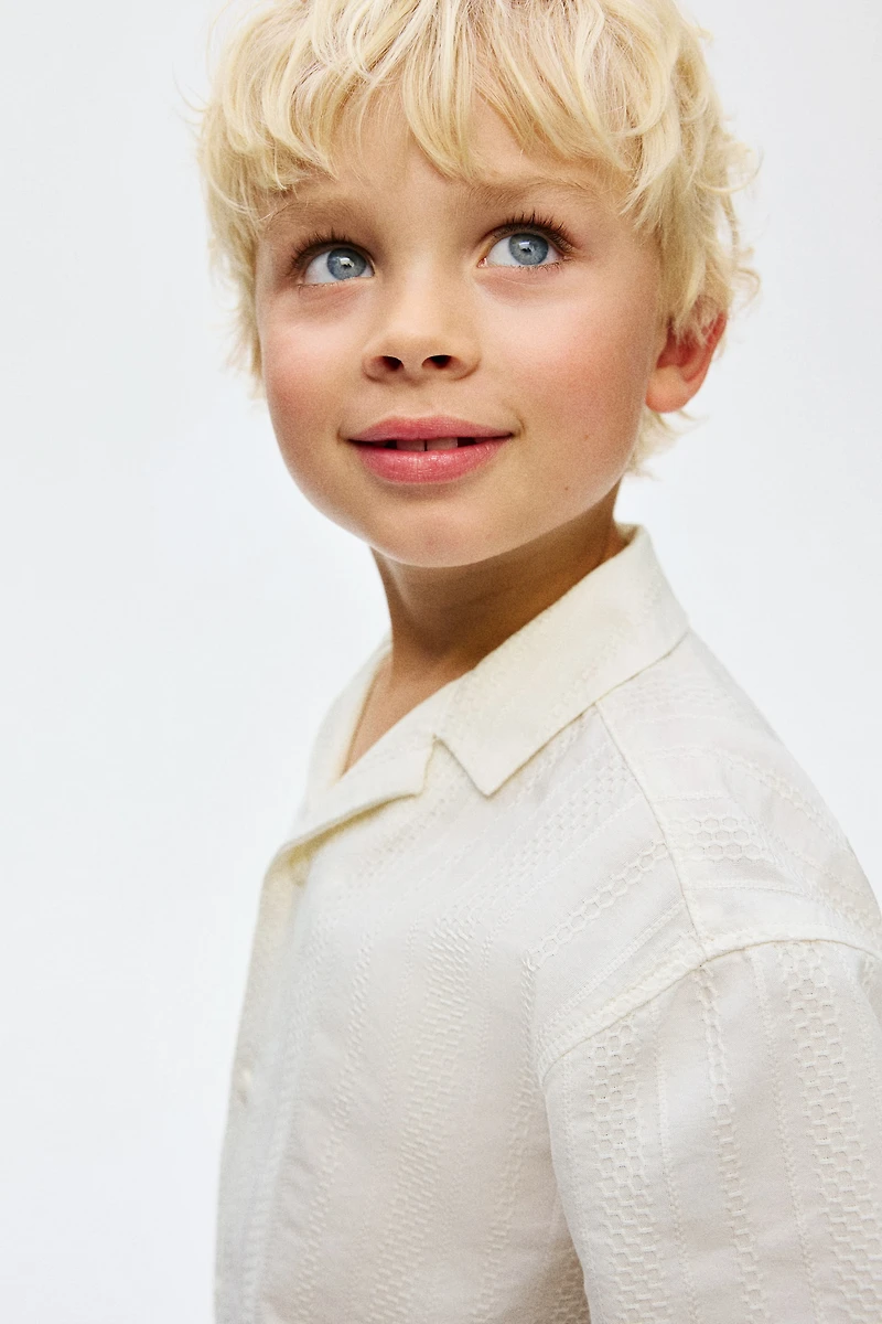 Textured Cotton Resort Shirt