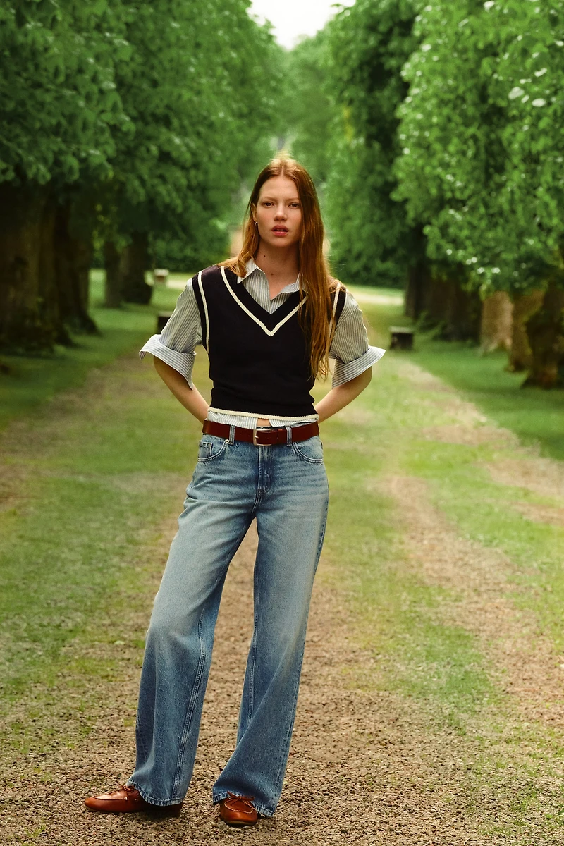 Bleecker High Rise Wide Leg Jeans