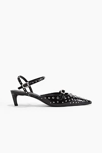 Studded Heeled Sandals