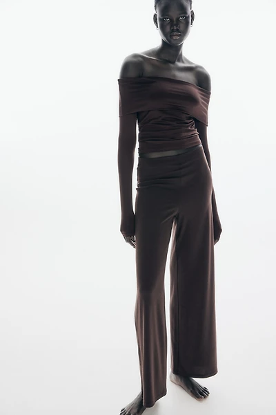 Pantalon large en jersey