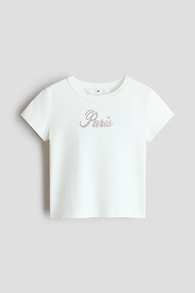 T-shirt avec motif ornementé