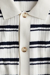 Chemise en tricot texturé