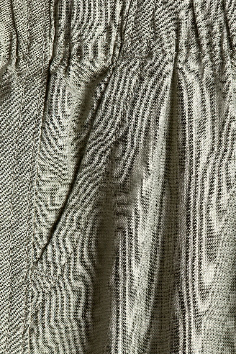 Linen-Blend Shorts