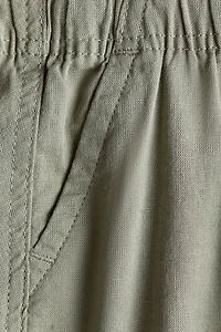 Linen-Blend Shorts