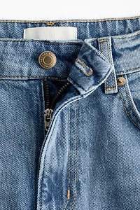 Jean taille haute à jambes larges