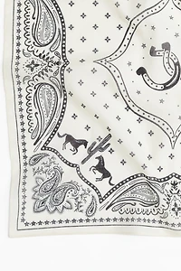 Foulard en coton à motif