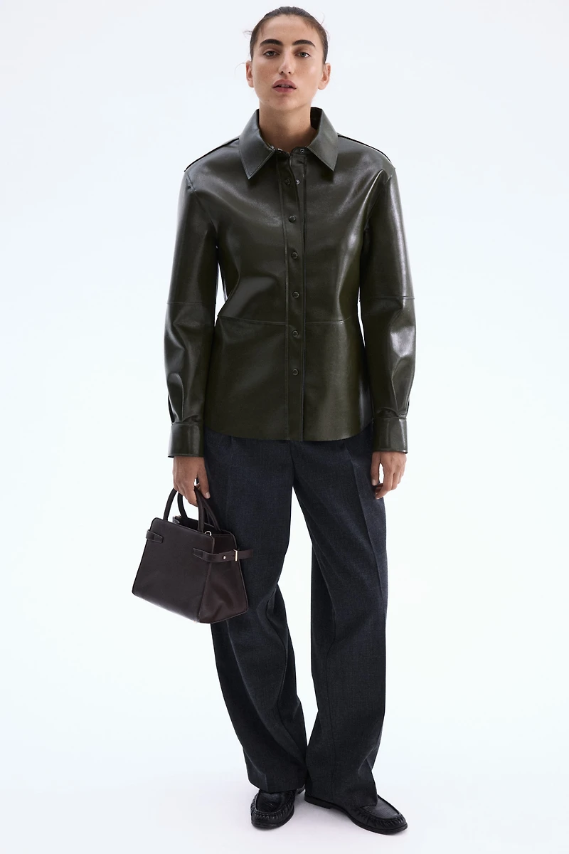 Chemise en tissu enduit