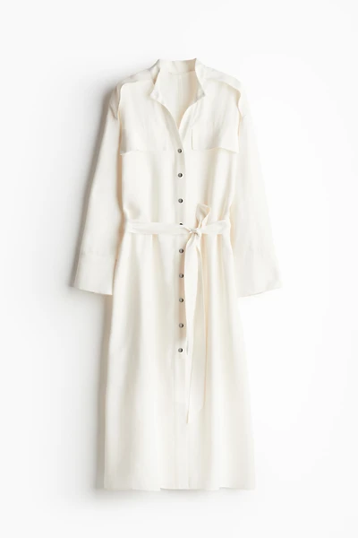 Robe avec ceinture à nouer