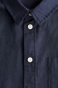 Linen-Blend Shirt