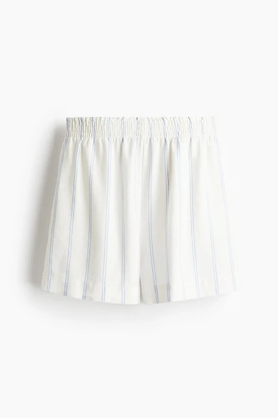 Linen-Blend Shorts