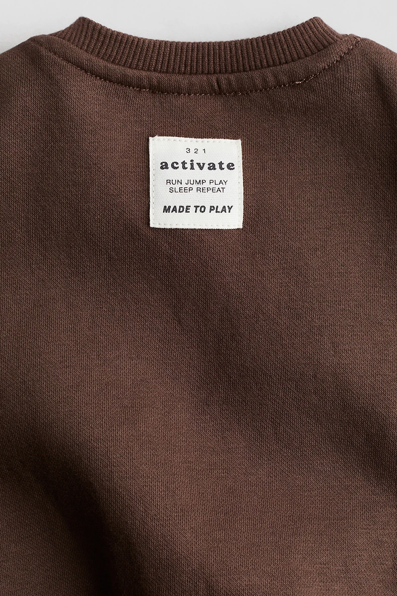 2-Piece Brushed-Inside Sweatsuit