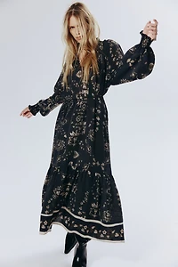 Smocked-Detail Dress