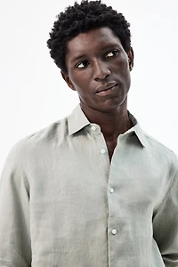 Slim Fit Linen Shirt