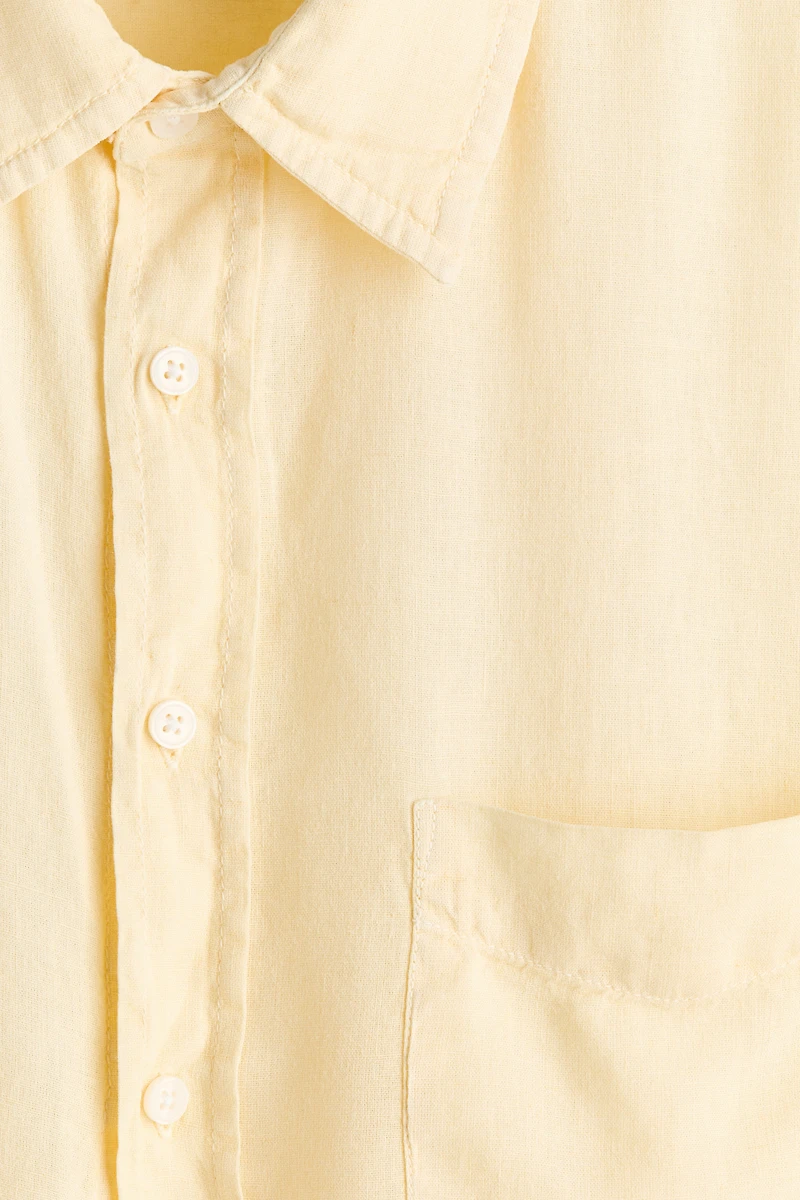 Relaxed-Fit Linen-Blend Shirt