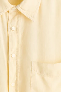 Relaxed-Fit Linen-Blend Shirt