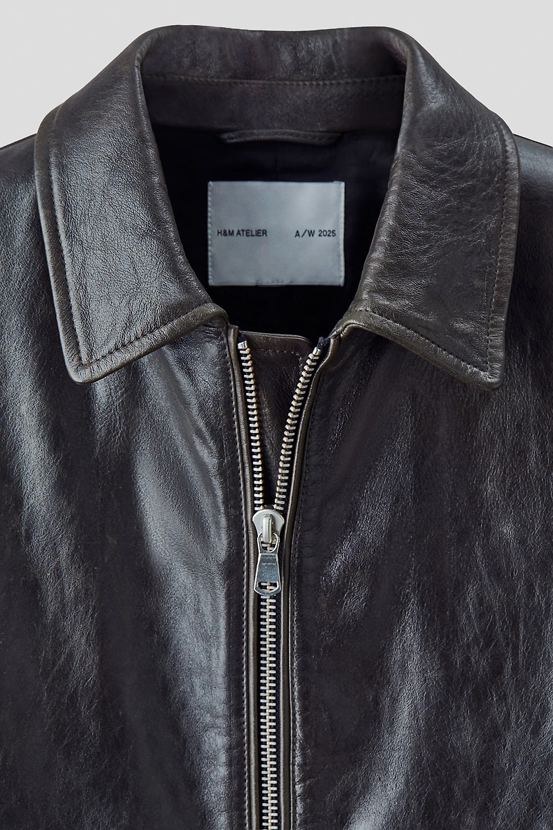 Boxy Leather Jacket