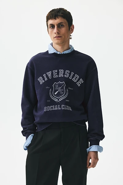 Loose-Fit Printed Sweatshirt