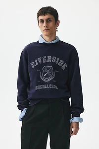 Loose-Fit Printed Sweatshirt