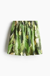 Patterned Pull-On Shorts