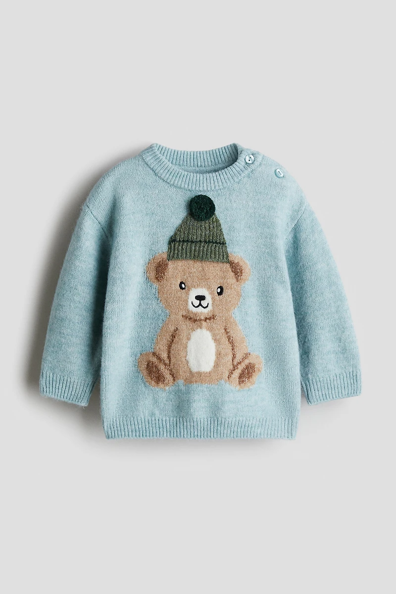 Motif-Detail Sweater