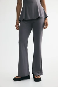 Flared Modal-Blend Pants