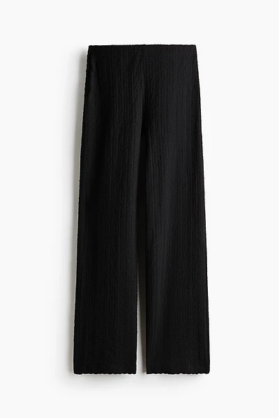 Pantalon en jersey texturé