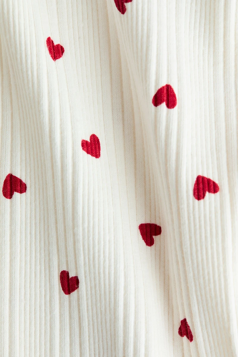 Legging en coton côtelé