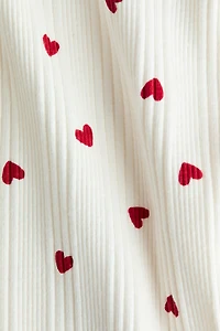 Legging en coton côtelé