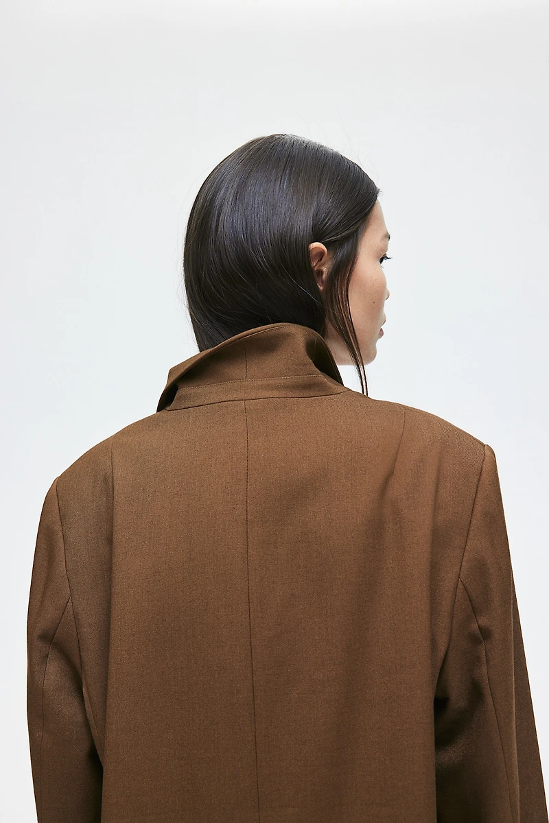 Blazer à fermeture droite