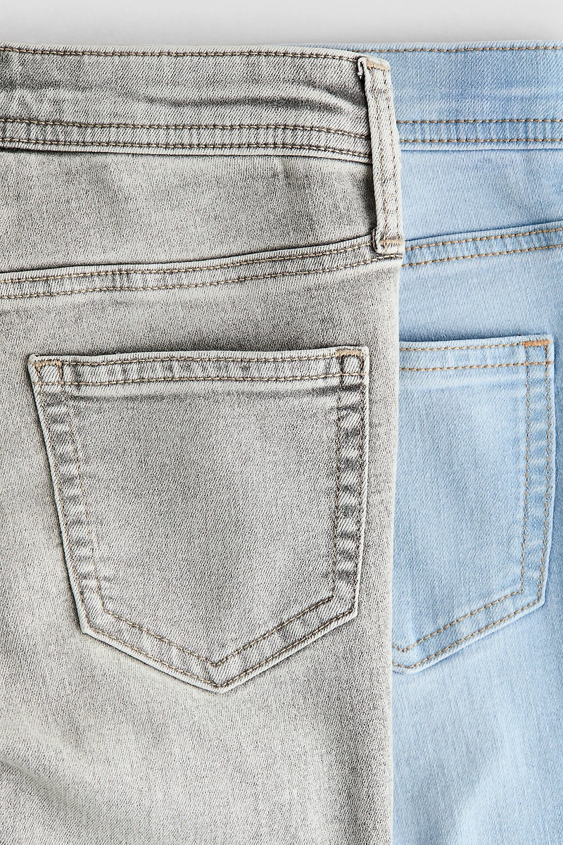2-pack Flared Leg Low Jeans