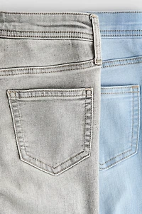 2-pack Flared Leg Low Jeans