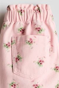 Twill Paper-Bag Shorts