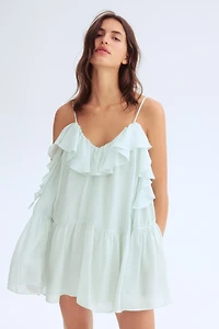 Robe à volants en organza