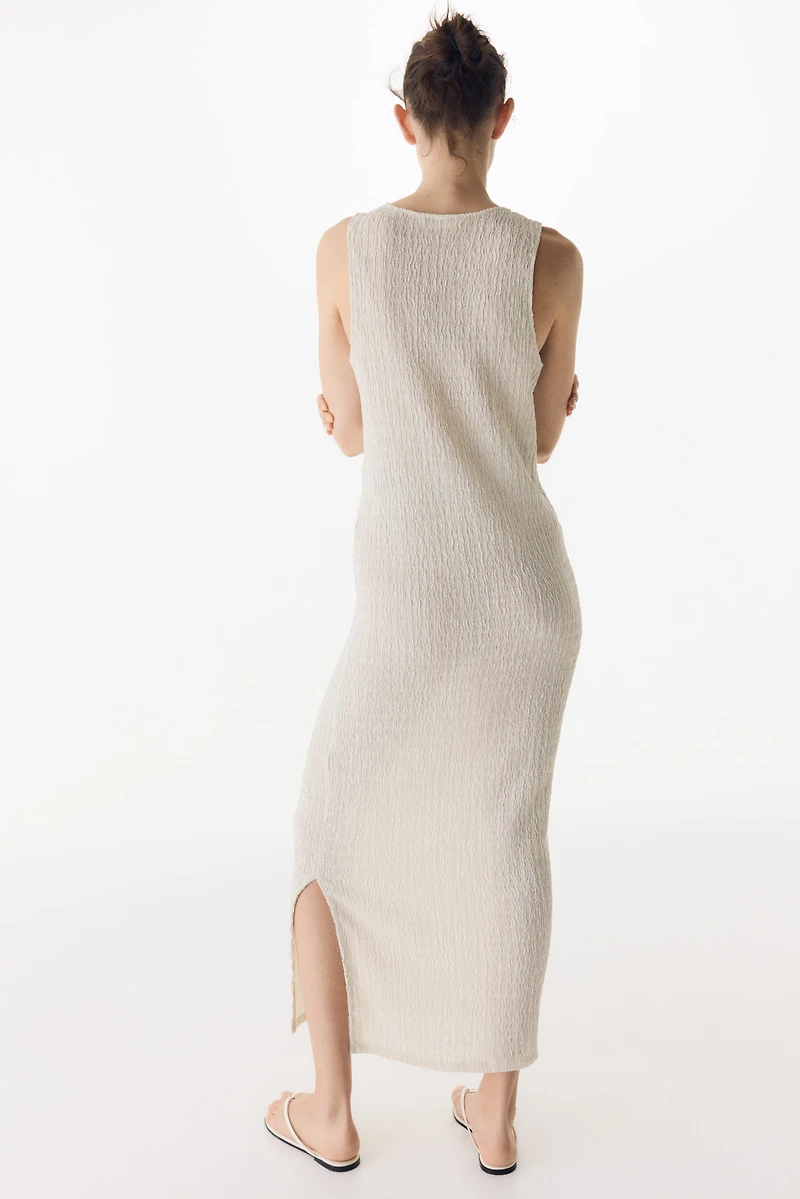 MAMA Textured Jersey Dress