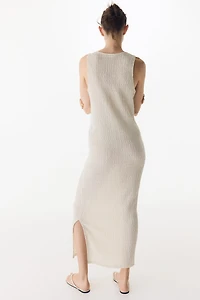 MAMA Textured Jersey Dress