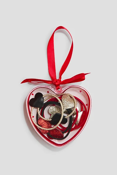 Lot de 8 élastiques à cheveux avec appliqué