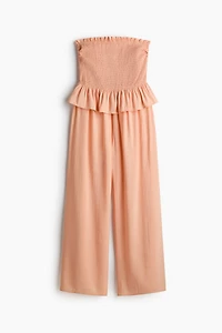 Smocked Bandeau Jumpsuit