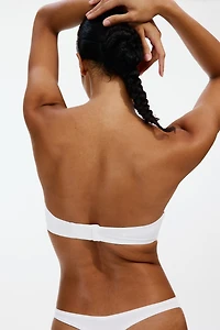 Soutien-gorge balconnet rembourré en microfibre