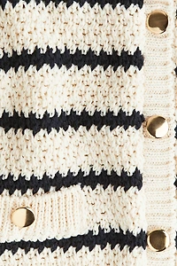 Crochet-Look Cardigan