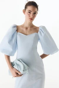 MAMA Balloon-Sleeved Cotton Dress