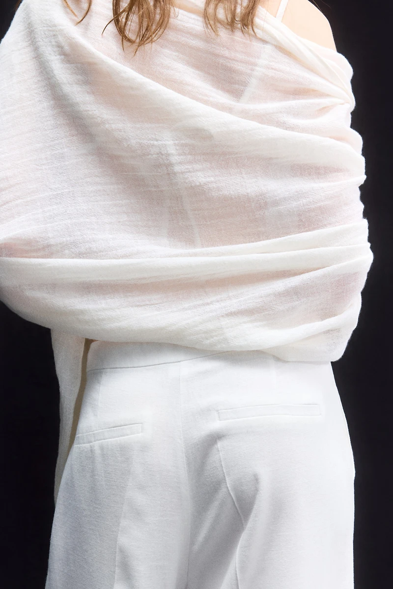 Dressy Linen-Blend Pants