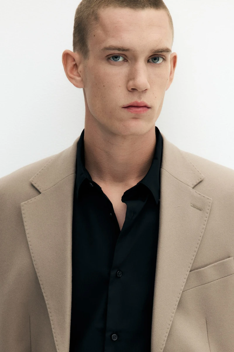 Regular-Fit Cashmere-Blend Jacket