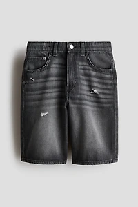 Baggy-Fit Denim Shorts