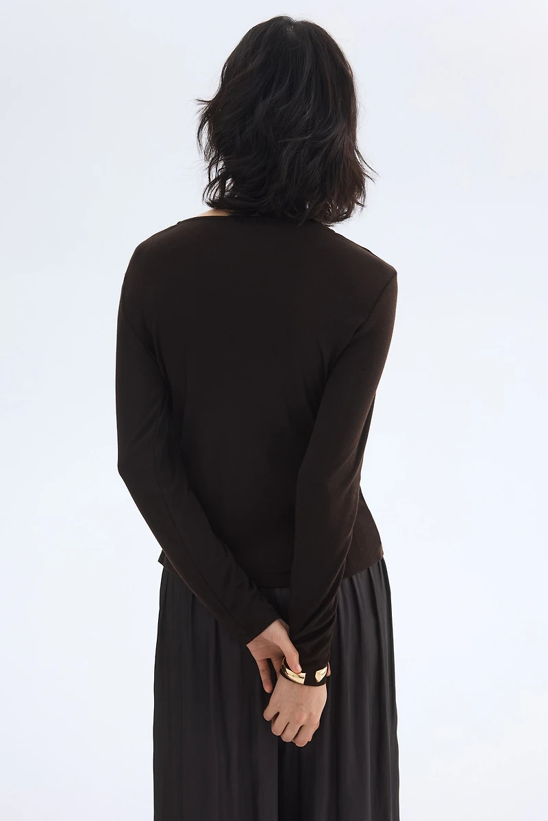 Gilet à effet superposé