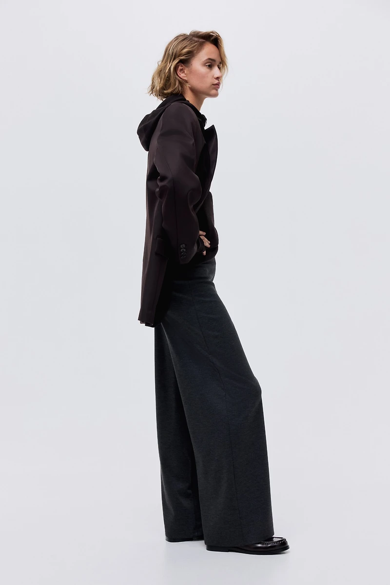 Wide-Leg Jersey Pants