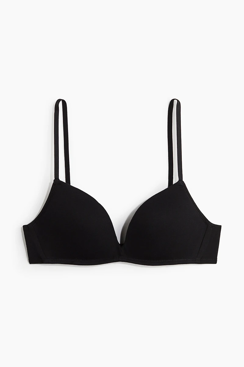 Soft-Cup Cotton Push-Up Bra