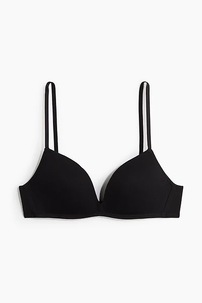 Soutien-gorge pigeonnant sans armatures en coton