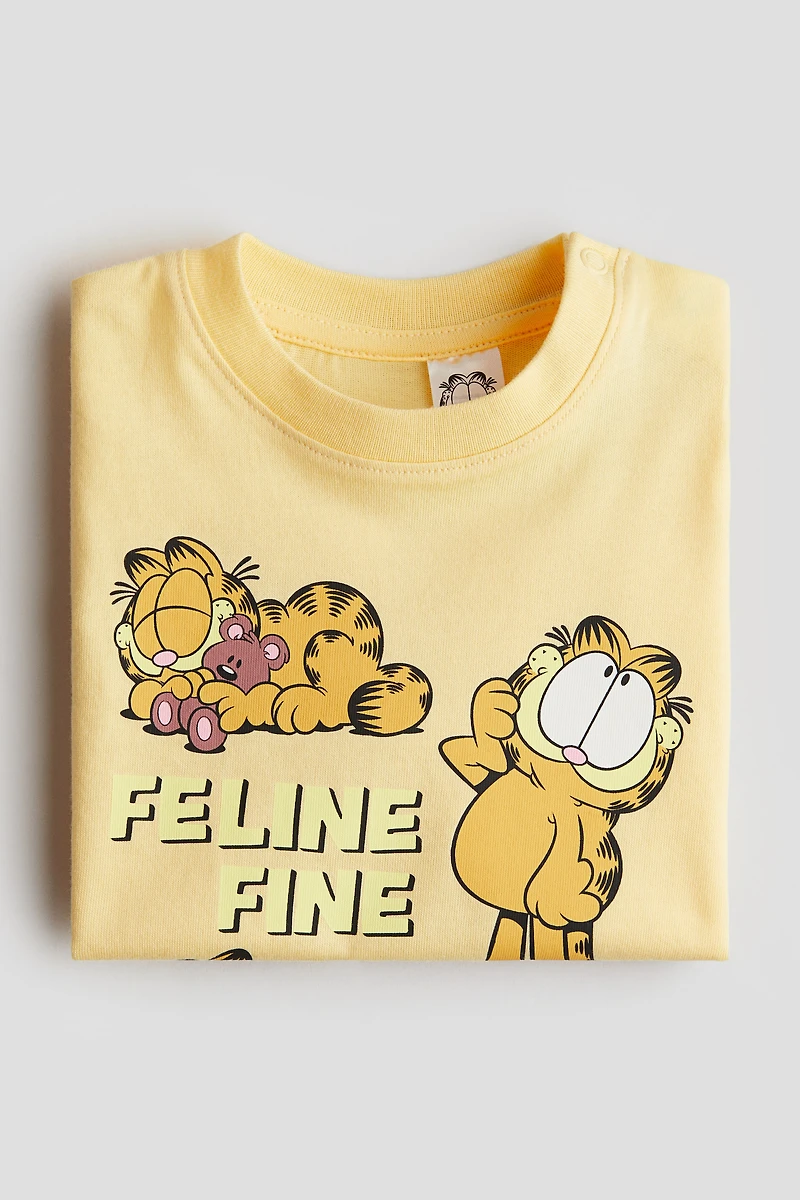 T-shirt en coton avec motif imprimé