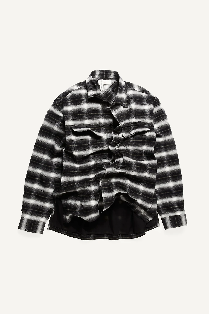 Surchemise entoilée en flanelle