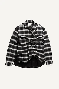 Surchemise entoilée en flanelle